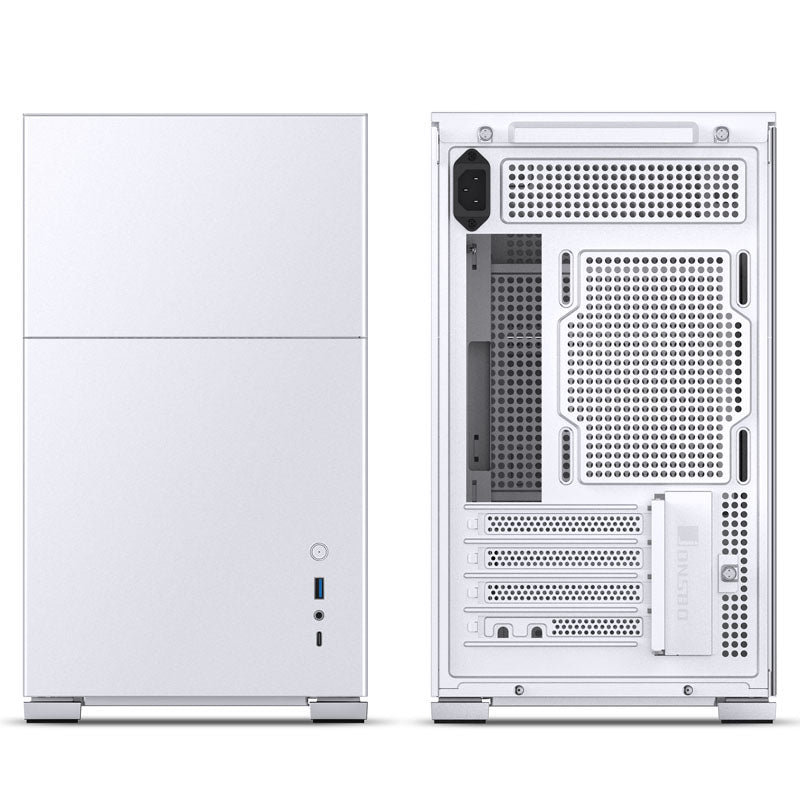 Jonsbo D31 STD Micro ATX Mini Tower White Tempered Glass Side Panel with USB 3.2 Gen 2 Type-C USB 3.2 Gen 1 Type-A