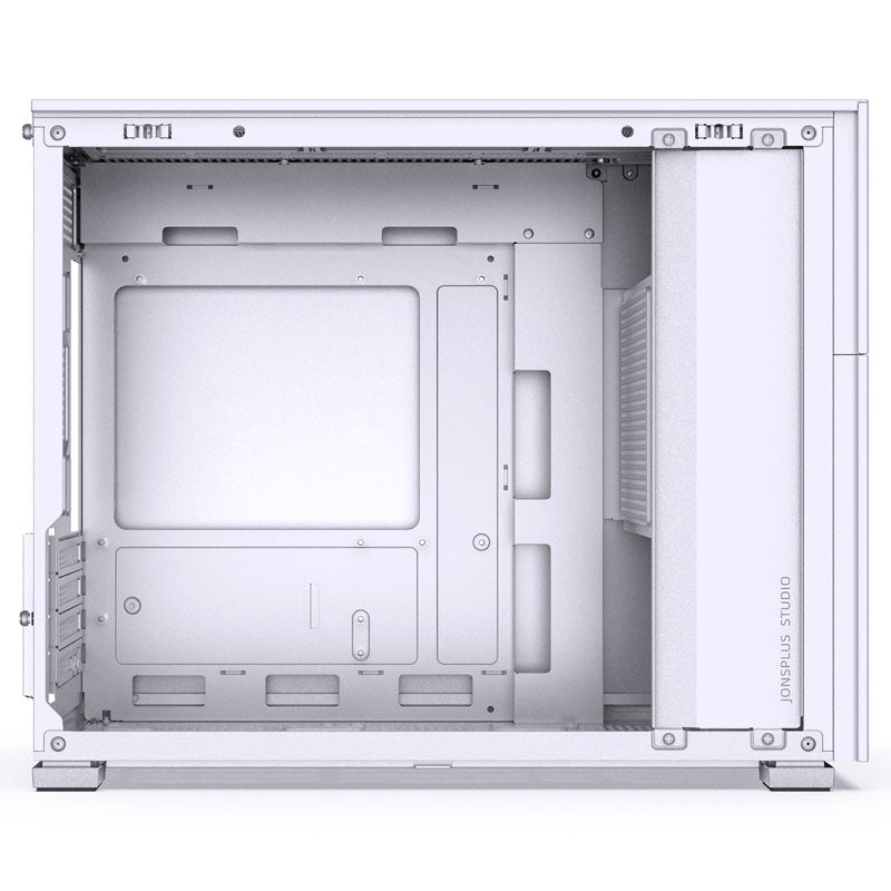 Jonsbo D31 STD Micro ATX Mini Tower White Tempered Glass Side Panel with USB 3.2 Gen 2 Type-C USB 3.2 Gen 1 Type-A