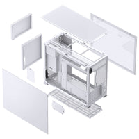 Jonsbo D31 MESH Micro ATX Mini Tower White Tempered Glass