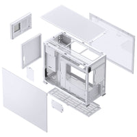 Jonsbo D31 MESH Screen Micro-ATX Gehäuse, Tempered Glass - weiß