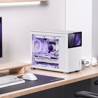 Jonsbo D31 MESH Screen Micro-ATX Gehäuse, Tempered Glass - weiß