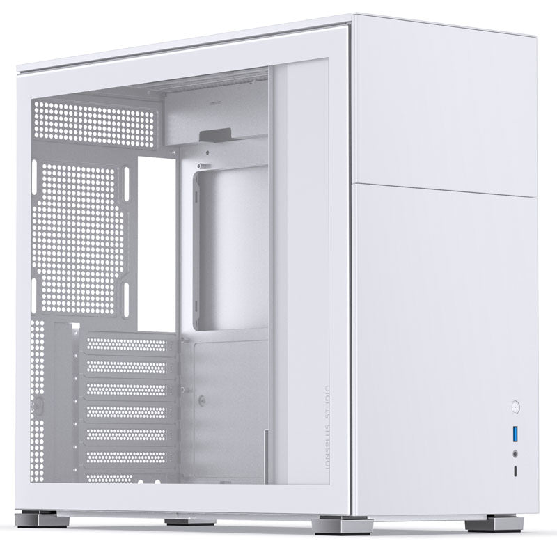 Jonsbo D41 ATX Gehäuse, Tempered Glass - weiß