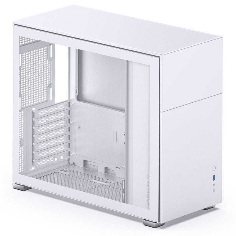 Jonsbo D41 ATX Gehäuse, Tempered Glass - weiß