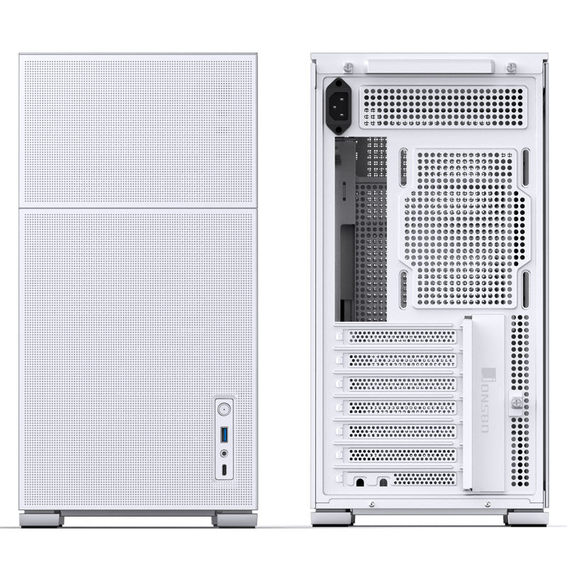 Jonsbo D41 Mesh ATX Mid Tower White Tempered Glass