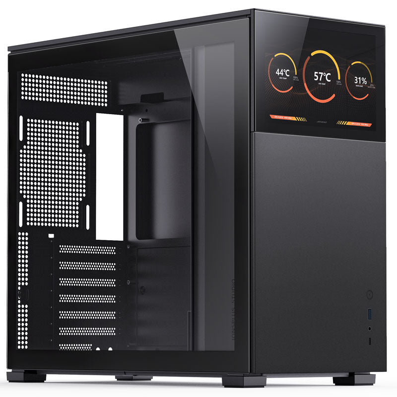 Jonsbo D41 STD Screen ATX Mid Tower Black Tempered Glass USB 3.2 Gen 2 Type-C USB 3.2 Gen 1 Type-A