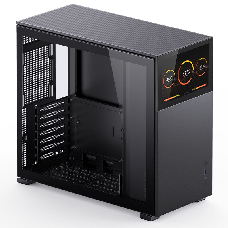 Jonsbo D41 STD Screen ATX Mid Tower Black Tempered Glass USB 3.2 Gen 2 Type-C USB 3.2 Gen 1 Type-A