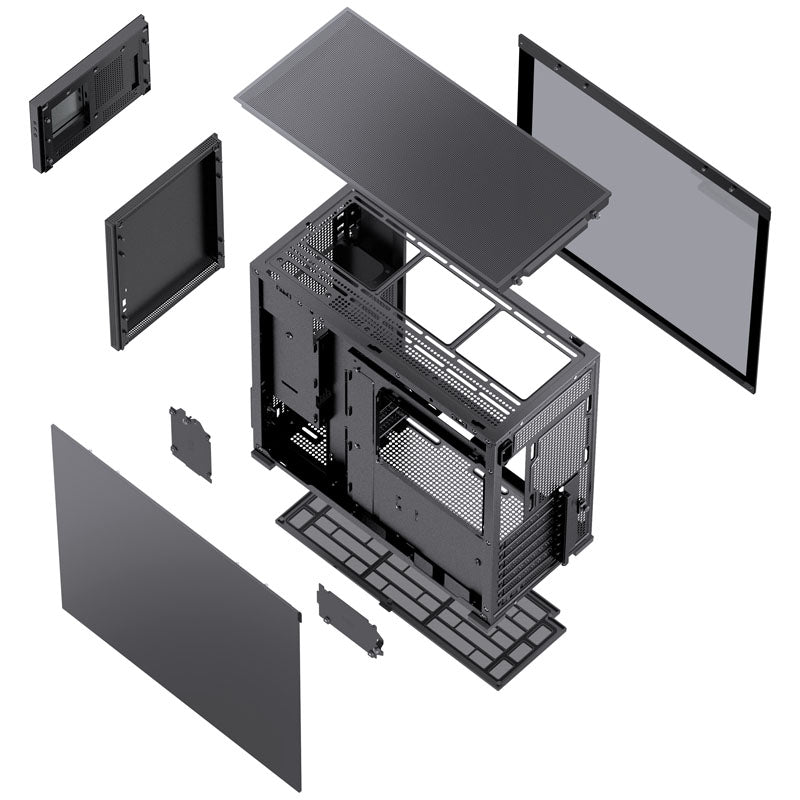 Jonsbo D41 STD Screen ATX Mid Tower Black Tempered Glass USB 3.2 Gen 2 Type-C USB 3.2 Gen 1 Type-A