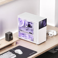Jonsbo D41 STD Screen ATX Mid Tower White Tempered Glass