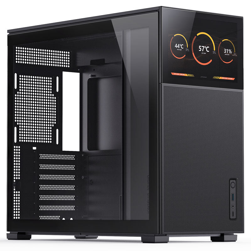 Jonsbo D41 MESH Screen ATX Gehäuse, Tempered Glass - schwarz