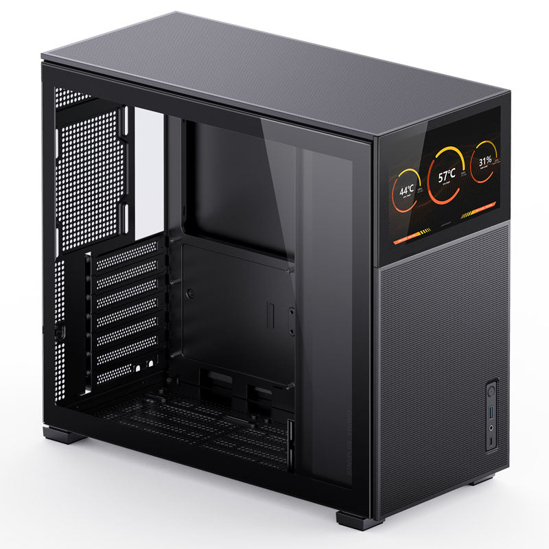 Jonsbo D41 MESH Screen ATX Gehäuse, Tempered Glass - schwarz