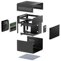 Jonsbo N2 Mini-ITX Desktop Black with USB 3.2 Gen 2 Type-C and USB 3.2 Gen 1 Type-A