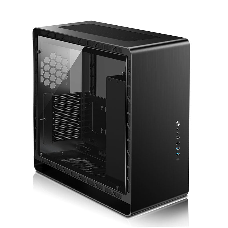 Jonsbo UMX6S E-ATX Midi-Tower, Tempered Glass - schwarz