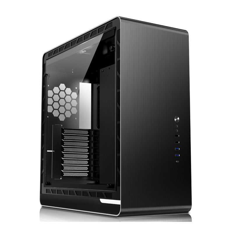 Jonsbo UMX6S E-ATX Midi-Tower, Tempered Glass - schwarz