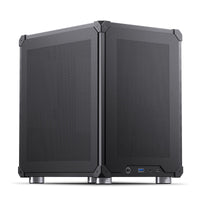 Jonsbo C6 Micro ATX Mini Tower Black with Mesh Side Panel and USB 3.2 Gen 1 Type-A Front Panel