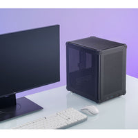 Jonsbo C6 Micro ATX Mini Tower Black with Mesh Side Panel and USB 3.2 Gen 1 Type-A Front Panel
