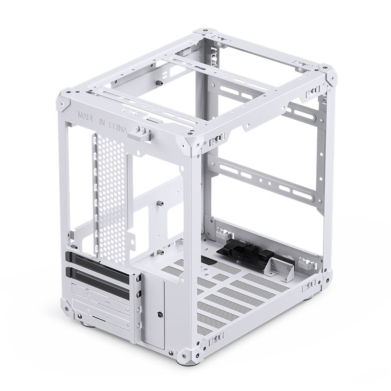 Jonsbo C6 MicroATX Mini Tower White Mesh Side Panel
