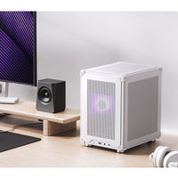 Jonsbo C6 MicroATX Mini Tower White Mesh Side Panel