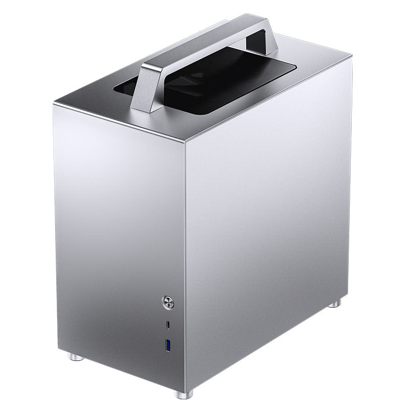 Jonsbo T8 PLUS Mini-ITX Gehäuse, Tempered Glass - silber