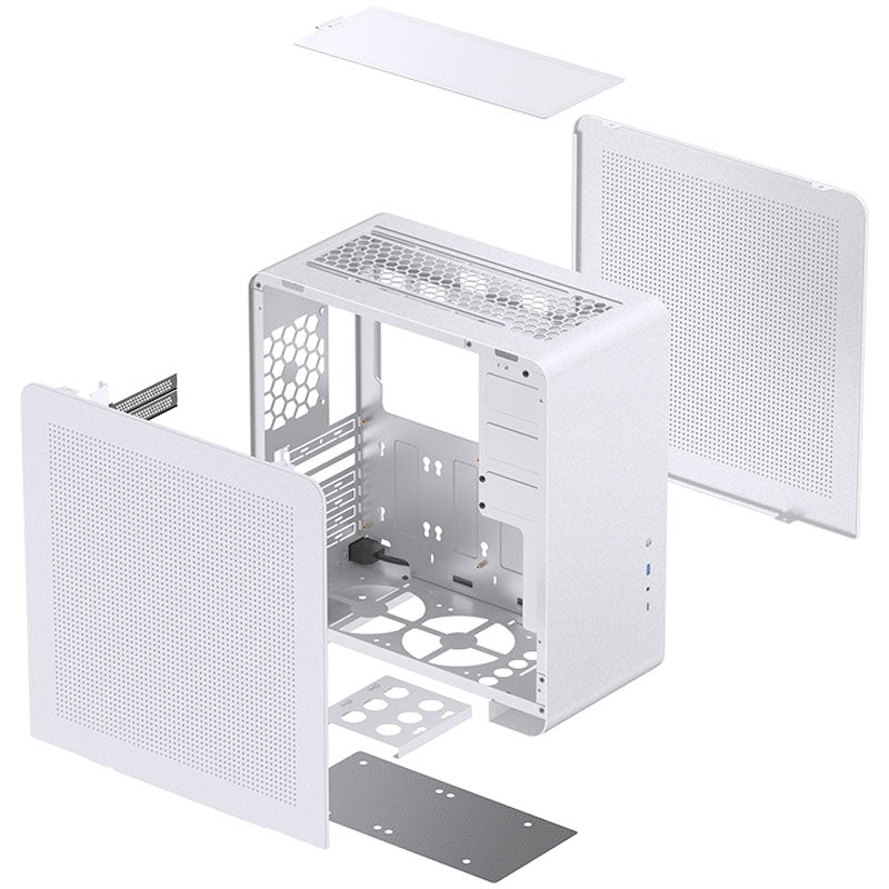 Jonsbo U4 Pro Mesh Midi-Tower - weiß