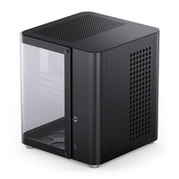 Jonsbo TK-1 Micro ATX Mini Tower Black with Tempered Glass Side Panel and USB 3.2 Gen 2 Type-C, USB 3.2 Gen 1 Type-A
