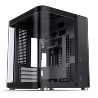 Jonsbo TK-1 Micro ATX Mini Tower Black with Tempered Glass Side Panel and USB 3.2 Gen 2 Type-C, USB 3.2 Gen 1 Type-A
