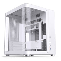 Jonsbo TK-1 Micro ATX Mini Tower White with Tempered Glass Side Panel and USB 3.2 Gen 2 Type-C, USB 3.2 Gen 1 Type-A Front Panel