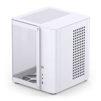 Jonsbo TK-1 Micro ATX Mini Tower White with Tempered Glass Side Panel and USB 3.2 Gen 2 Type-C, USB 3.2 Gen 1 Type-A Front Panel