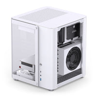 Jonsbo TK-1 Micro ATX Mini Tower White with Tempered Glass Side Panel and USB 3.2 Gen 2 Type-C, USB 3.2 Gen 1 Type-A Front Panel