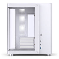 Jonsbo TK-1 Micro ATX Mini Tower White with Tempered Glass Side Panel and USB 3.2 Gen 2 Type-C, USB 3.2 Gen 1 Type-A Front Panel