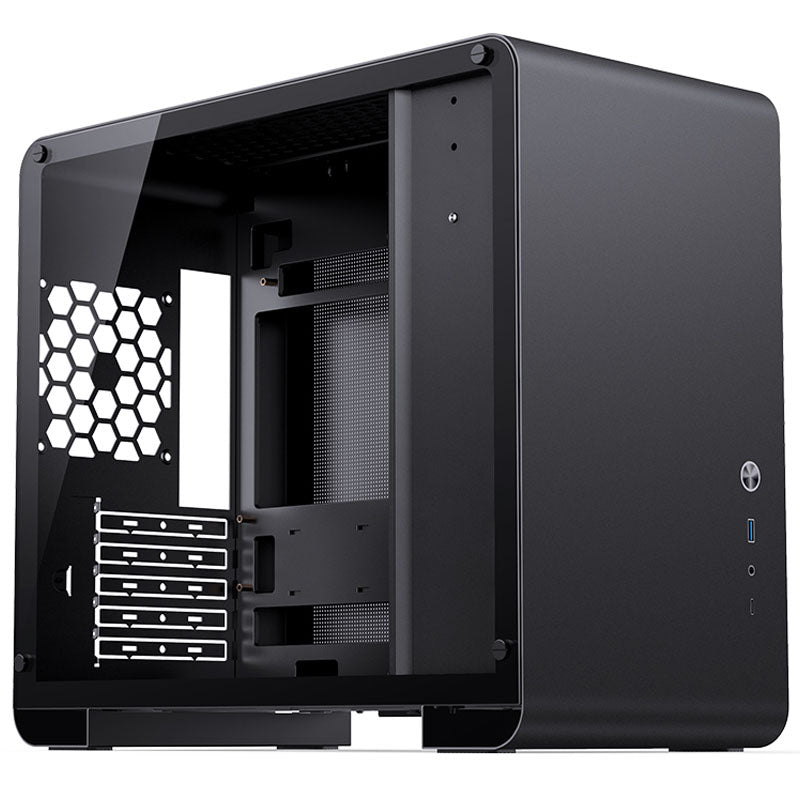 Jonsbo U4 Mini Micro ATX Desktop Black with Tempered Glass Side Panel and USB 3.2 Gen 2 Type-C / USB 3.2 Gen 1 Type-A