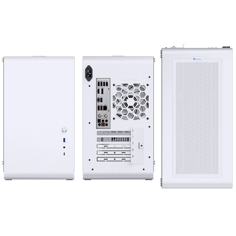 Boîtier Micro-ATX Jonsbo U4 Mini, verre trempé - blanc