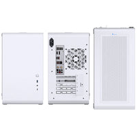Boîtier Micro-ATX Jonsbo U4 Mini, verre trempé - blanc