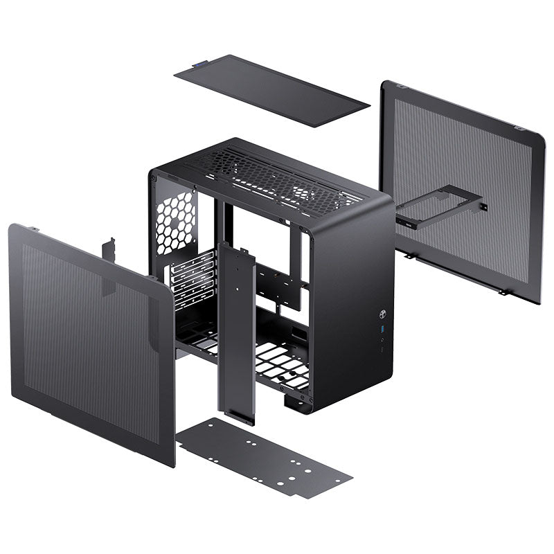 Jonsbo U4 Mini Mesh Micro-ATX-Gehäuse - schwarz