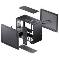 Jonsbo U4 Mini Mesh Micro-ATX-Gehäuse - schwarz