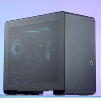 Jonsbo U4 Mini Mesh Micro-ATX-Gehäuse - schwarz