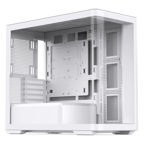 Jonsbo D300 Midi-Tower, 270 Grad, Tempered Glass weiß