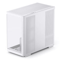 Jonsbo D300 Micro ATX Mid Tower White with Tempered Glass Side Panel and USB 3.2 Gen 2 Type-C, USB 3.2 Gen 1 Type-A