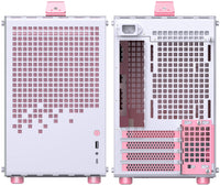 Jonsplus Z20 Micro-ATX Gehäuse, mit Tragegriff - weiß/pink