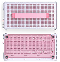 Jonsplus Z20 Micro-ATX Gehäuse, mit Tragegriff - weiß/pink