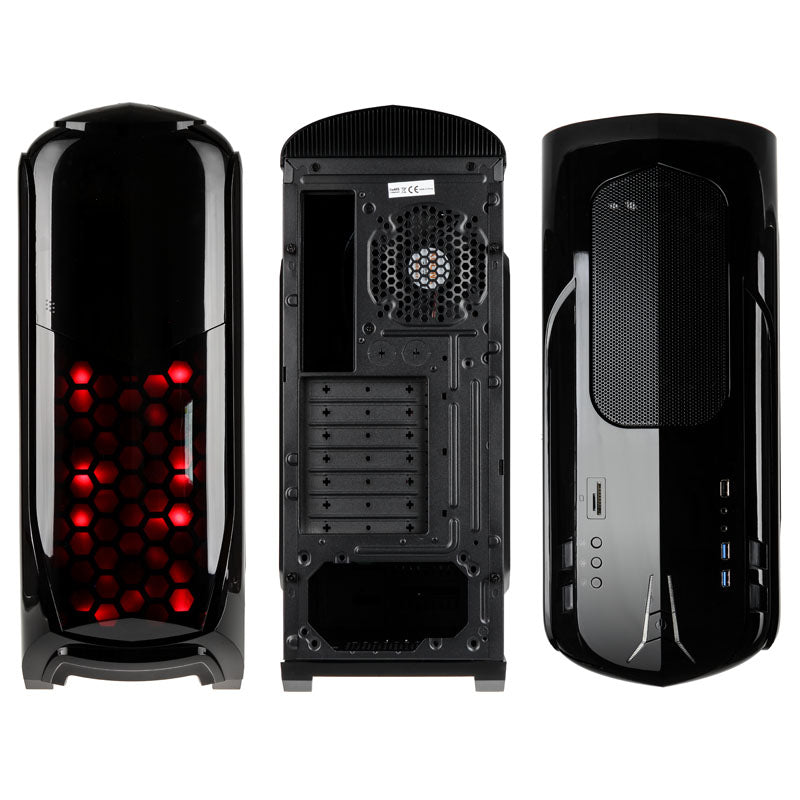 Kolink Aviator Midi-Tower - schwarz Window
