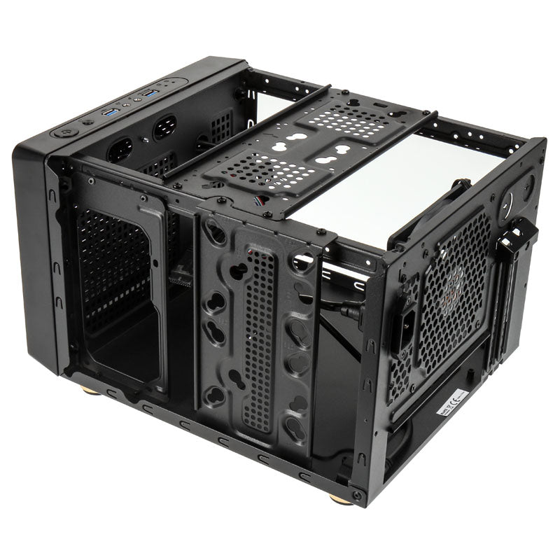 KOLINK Satellite MicroATX Desktop Noir Panneau Latéral en Mesh