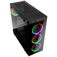 KOLINK Horizon ATX Mid Tower Black Tempered Glass