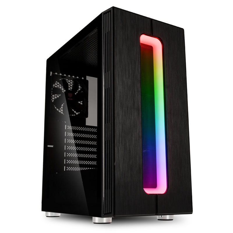 Kolink Nimbus RGB Midi-Tower, Tempered Glass - schwarz