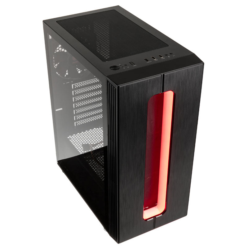 Kolink Nimbus RGB Midi-Tower, Tempered Glass - schwarz