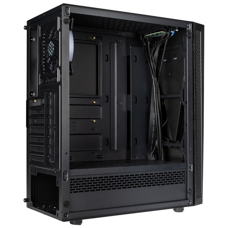 KOLINK VOID RGB ATX Mid Tower Black with Tempered Glass Side Panel and USB 3.2 Gen 1 Type-A / USB 2.0 Type-A