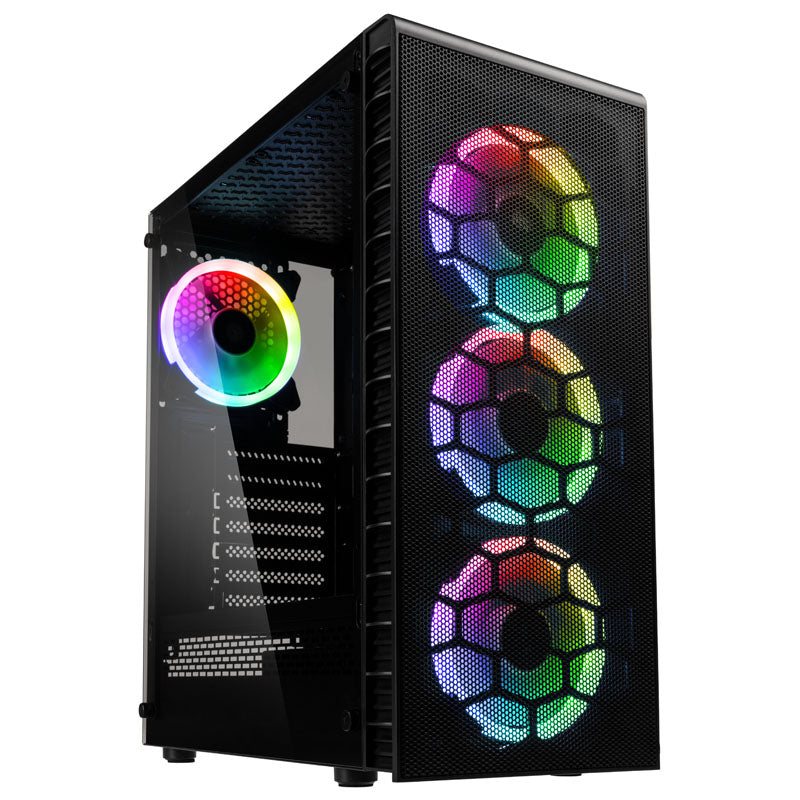 KOLINK OBSERVATORY LITE MESH RGB ATX Mid Tower Black Tempered Glass