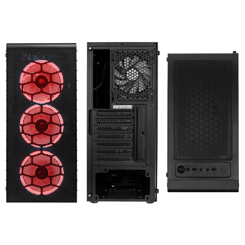 KOLINK OBSERVATORY LITE MESH RGB ATX Mid Tower Black Tempered Glass