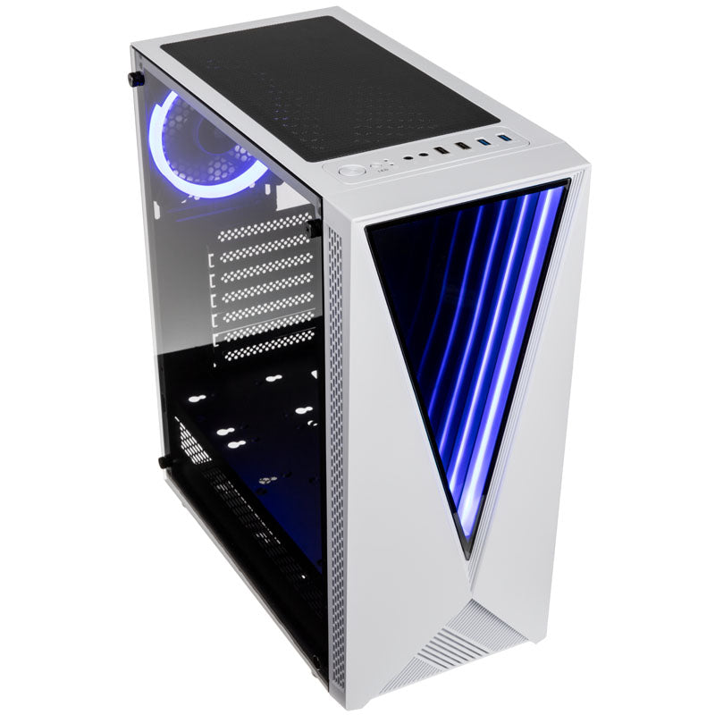KOLINK Void ATX Mid Tower White / Black Tempered Glass Side Panel
