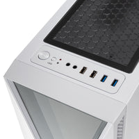 KOLINK Void ATX Mid Tower White / Black Tempered Glass Side Panel