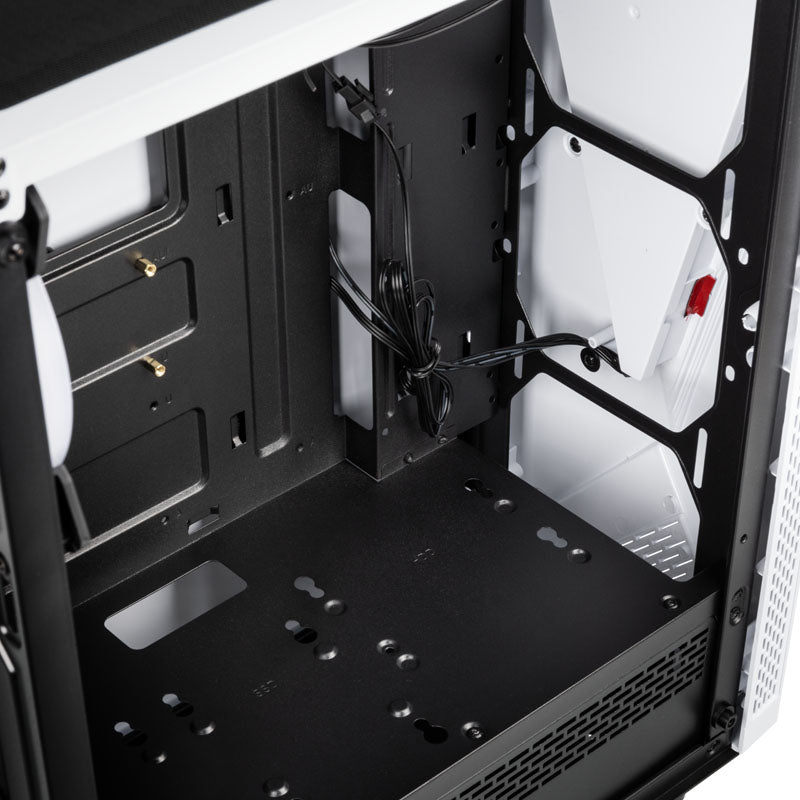 KOLINK Void ATX Mid Tower White / Black Tempered Glass Side Panel